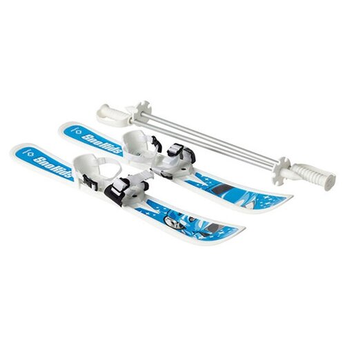 снегокат hamax sno blade черный Детские лыжи Hamax Sno Kids Children's Skis With Poles Blue Car Design