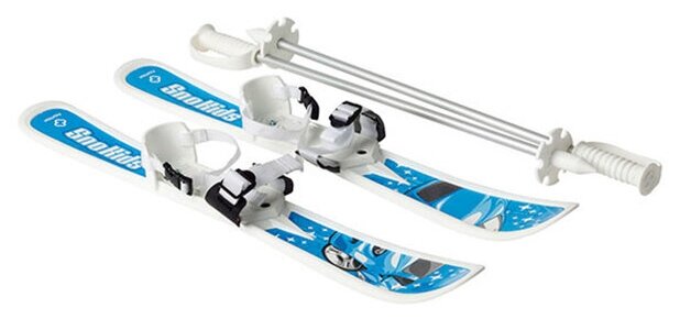 Детские лыжи Hamax Sno Kids Children's Skis With Poles Blue Car Design