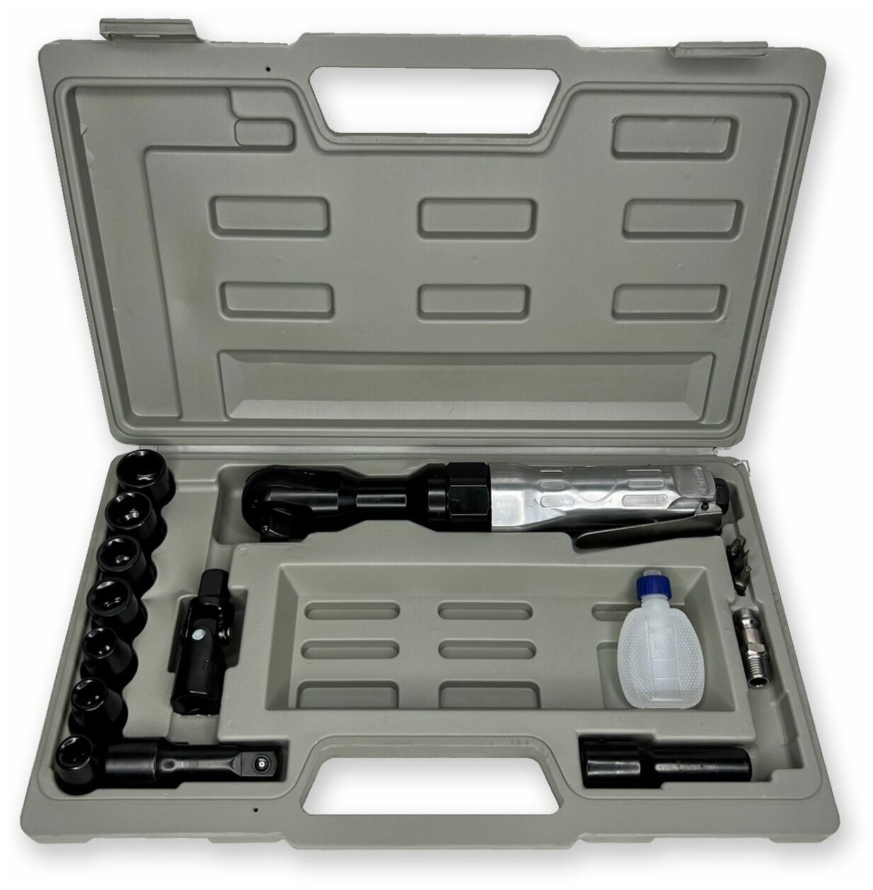 фото Пневматический угловой гайковерт ARMA (трещотка) ударный, 1/2", 69Нм в кейсе SU5003KIT