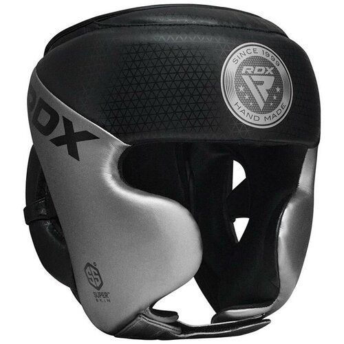 фото Шлем боксерский rdx l1 mark full face pro boxing training head guard натуральная кожа серебристый цвет серебристый размер l