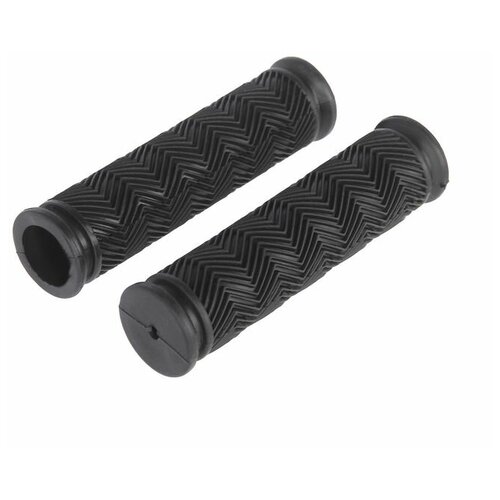 Ручки велосипедные 120 мм №2 волна черные 2шт. комплект