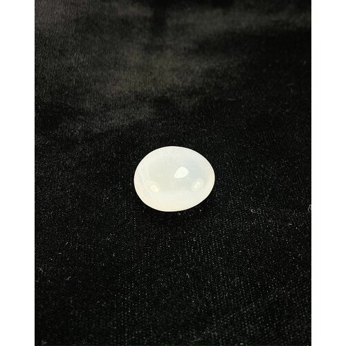 фото Натуральный камень галтовка белый агат для декора, поделок, бижутерии, 1 см, 1 шт grow up