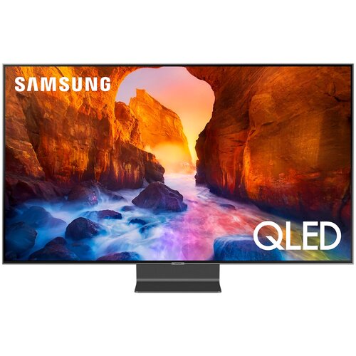 55 Телевизор Samsung QE55Q90RAU 2019 QLED HDR серебристый 13133400₽