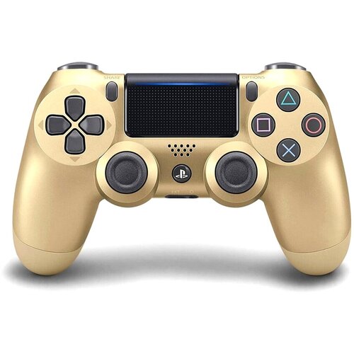 Геймпад беспроводной Dualshock 4 Золото совместимый Bluetooth - ПК PS4 iOS 355000₽