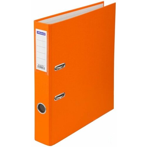 Папка с арочным механизмом OfficeSpace (50мм, А4, до 350л, бумвинил) оранжевая (270114), 25шт.