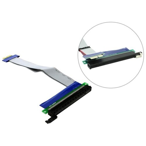 usb riser pci ex1m Riser гибкий PCI-Ex1M -> PCI-Ex16F Espada PCIEX1-X16rc