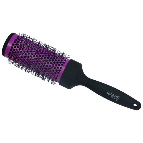 Купить Dewal Beauty Брашинг с покрытием Soft touch, D 45 / 55 мм, 22 см, пластик, цвет черный-фиолетовый (DBBR45)