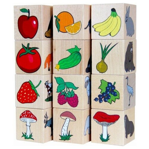 кубики мозаика краснокамская игрушка Кубики КРАСНОКАМСКАЯ ИГРУШКА Н-13 Окружающий мир