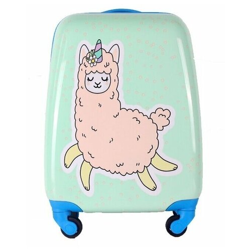фото Детский чемодан ручная кладь magio милая лама, 18 дюймов