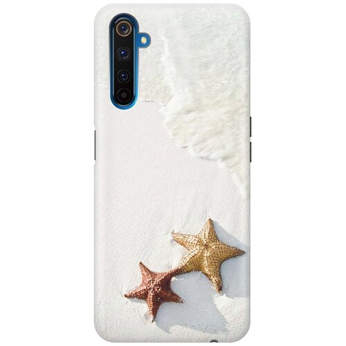 фото Cиликоновый чехол на realme 6 pro / рилми 6 про с принтом "две морские звезды" gosso