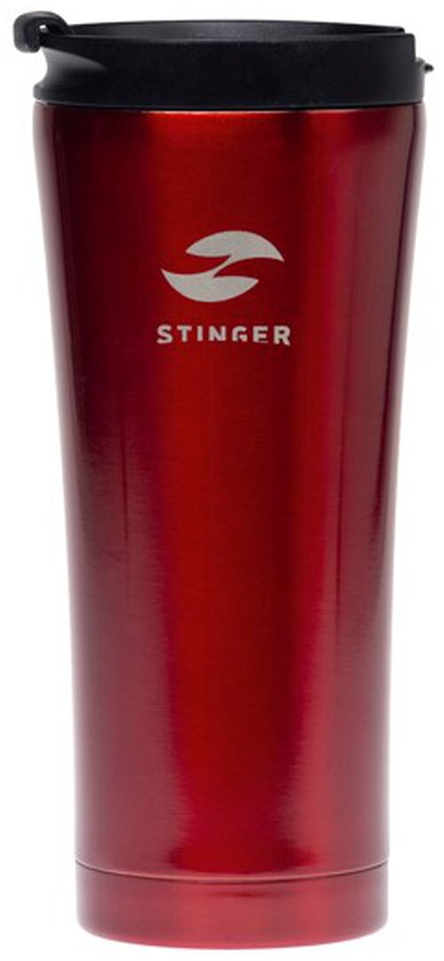 Термокружка STINGER HY-VF143, 0.45 л, красный глянцевый