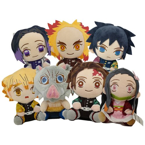 Набор из семи мягких игрушек Аниме Клинок Рассекающий Демонов/ Demon Slayer Плюшевая