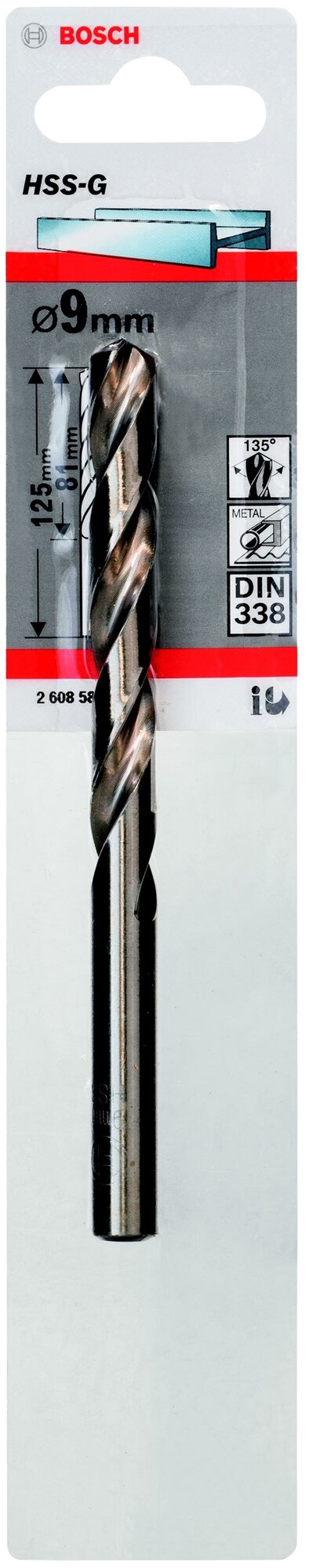 Сверло по металлу Bosch -G 9 мм Standard (934) - фотография № 3