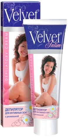 Velvet Крем для депиляции для интимных зон с ромашкой 100 мл 1 шт