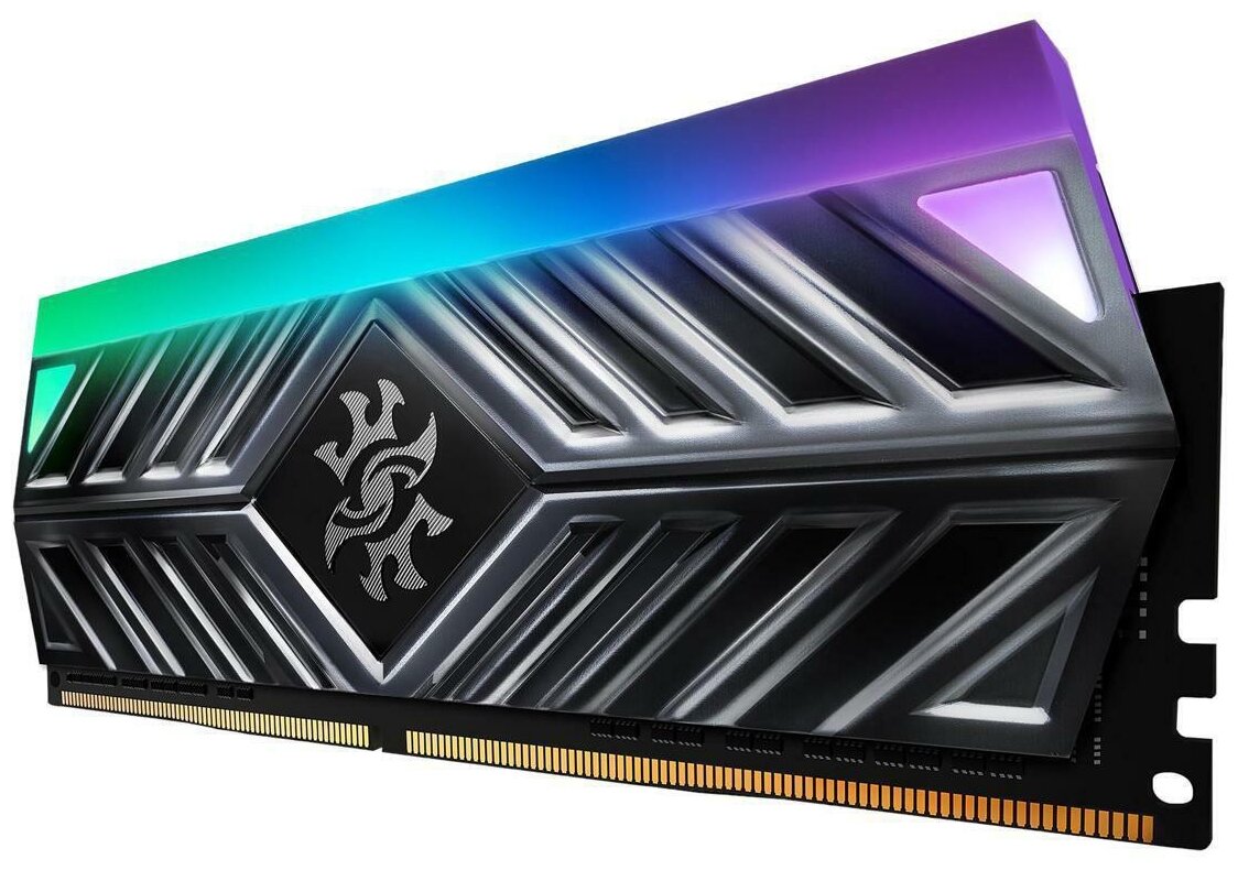 Оперативная память DIMM DDR4 16 Gb 3200 Mhz ADATA XPG SPECTRIX D41 RGB Grey (AX4U32008G16A-DT41) PC4-25600 , KIT 2x 8Gb