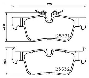 Дисковые тормозные колодки brembo P 06 094 (1 шт.)