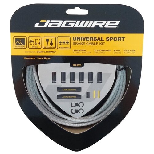 Набор для велосипеда JAGWIRE Universal Sport Brake Kit, braided white