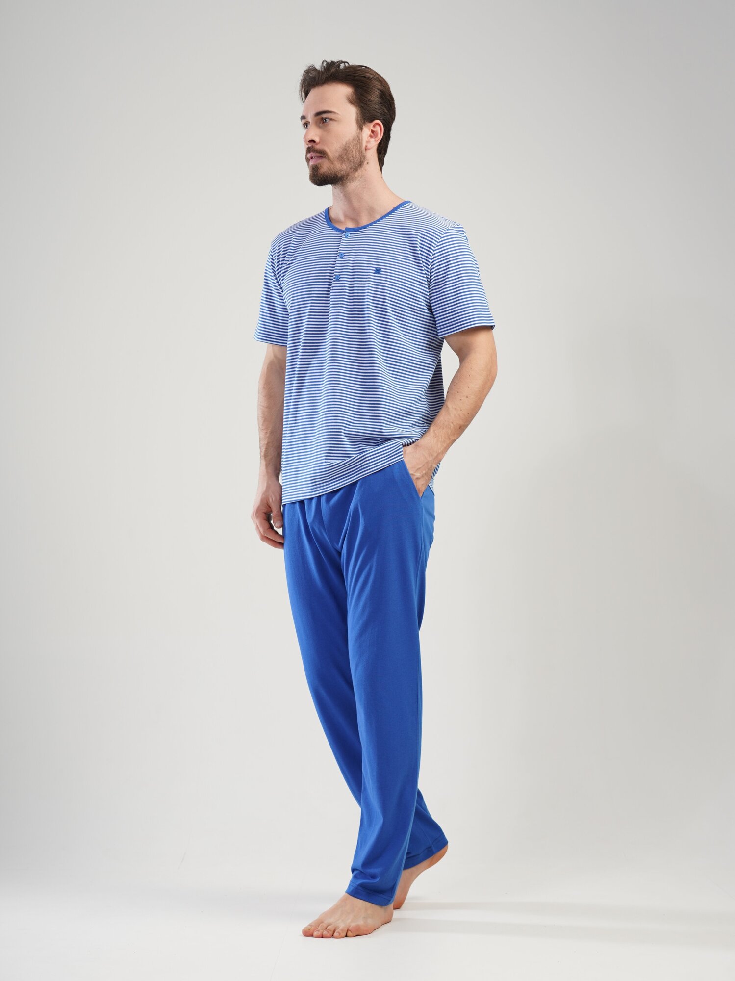 Комплект с брюками VIENETTA 111193_0000 синий XL - фотография № 2