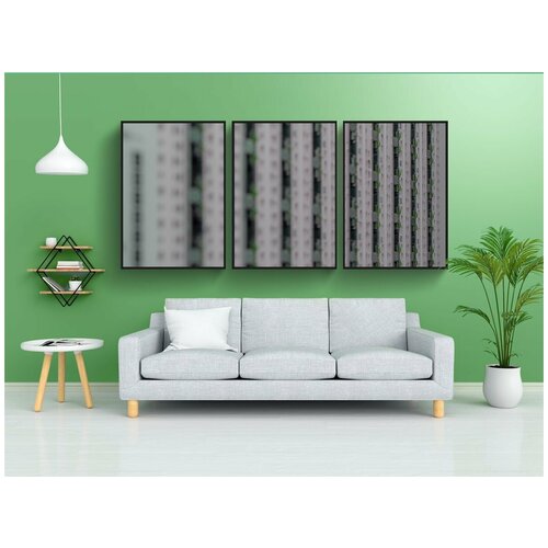 фото Набор модулных постеров для интерьера "переключатель, это, сервер" 60x90 см. в тубусе, без рамки lotsprints