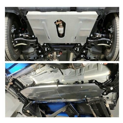 Защита ТСС картера, КПП, топливного бака и абсорбера Changan CS75 ZKTCC00448K (FL, с 2020 г. в.)