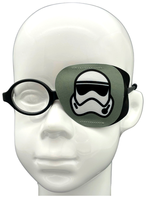Окклюдер на очки eyeOK "Штурмовик", размер M, для закрытия левого глаза, анатомический, детский