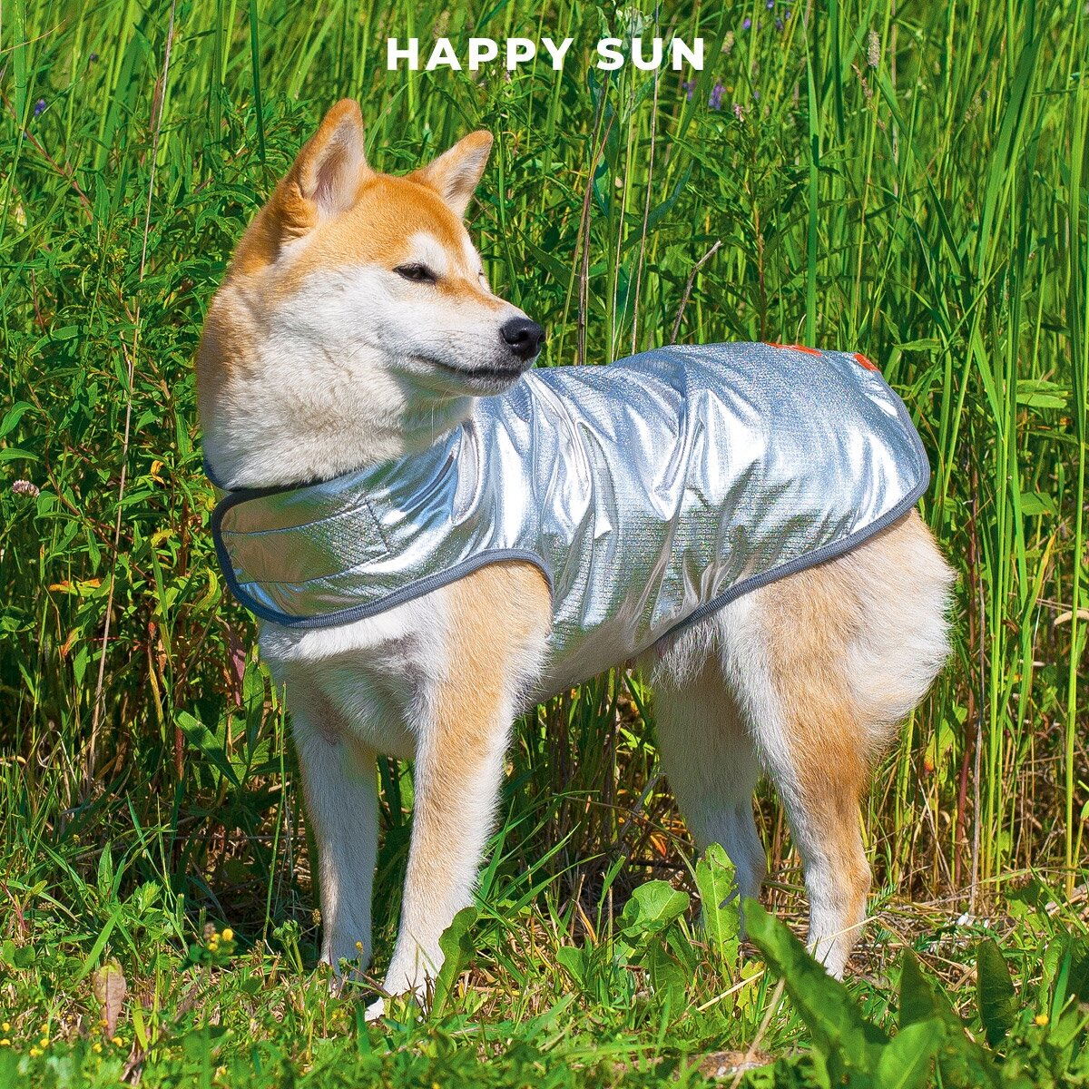 Охлаждающая попона для собак Happy puppy "Happy Sun" - 12 (спина 31 см) - фотография № 7