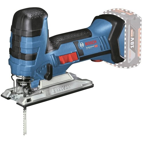 Аккумуляторный электролобзик BOSCH GST 18 V-LI S 0 коробка, 18 Вт синий solidol s 0 8 kg