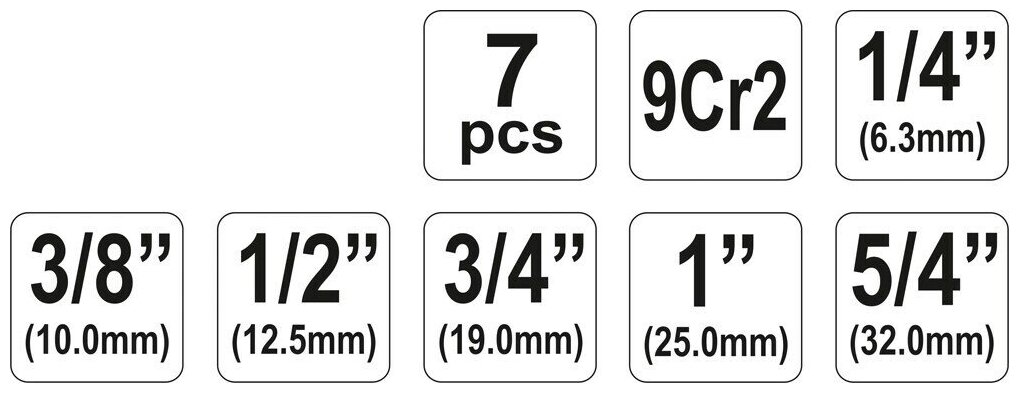 Клуппы трубные YATO набор 6  1/4"-5/4" 9Cr2 YT-2900