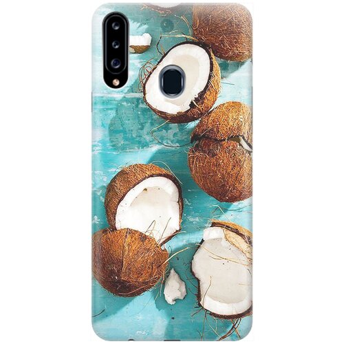 фото Re:pa накладка transparent для samsung galaxy a20s с принтом "кокосы"