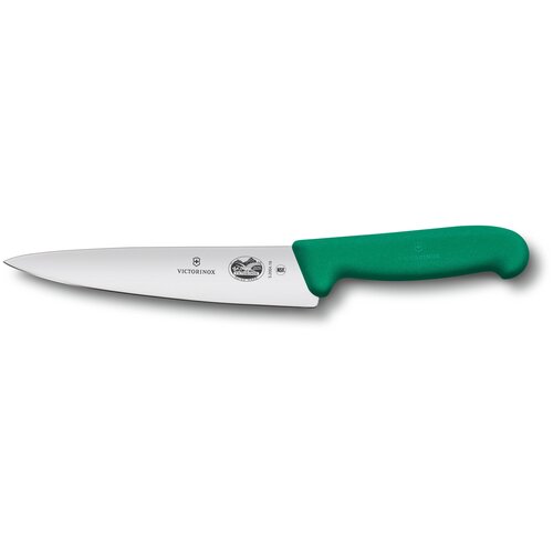 фото Нож разделочный victorinox fibrox с лезвием 19 см, зелёный victorinox mr-5.2004.19