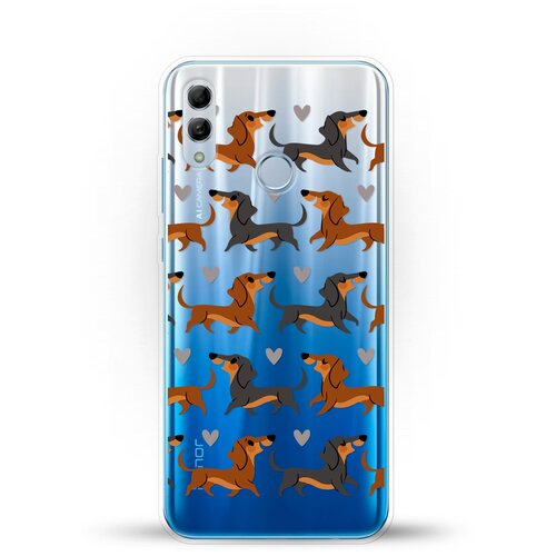 фото Силиконовый чехол таксы на honor 10 lite andy & paul