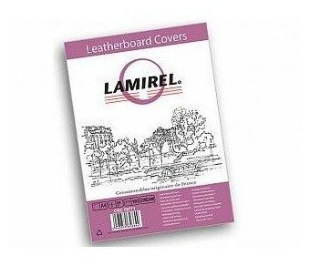 Обложки Lamirel Delta A4 картонные с тиснением под кожу  цвет: кофейный 230г/м² 100