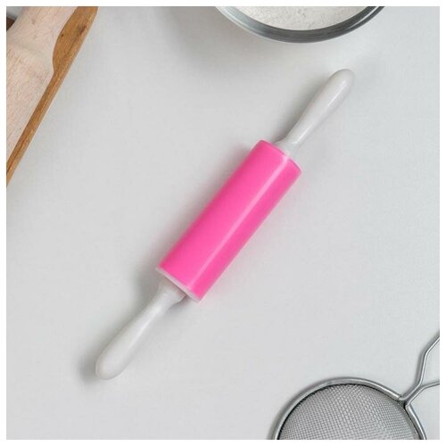 Скалка 21 см рабочая часть 9 см цвет микс 396₽