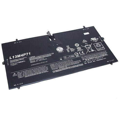 Аккумуляторная батарея для ноутбука Lenovo Yoga 3 Pro 1370 (L13M4P71) 7.6V 44Wh OEM аккумуляторная батарея для ноутбука lenovo yoga 3 pro 1370 l13m4p71 7 6v 44wh