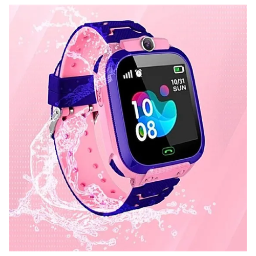 Умные часы для детей smart Часы для детей розово-голубые 44мм Умные наручные smart-часы для детей