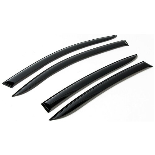 Дефлекторы окон AutoFlex для Hyundai Solaris II седан 2017-н. в, литьевой ПММА, 4 шт, 823304