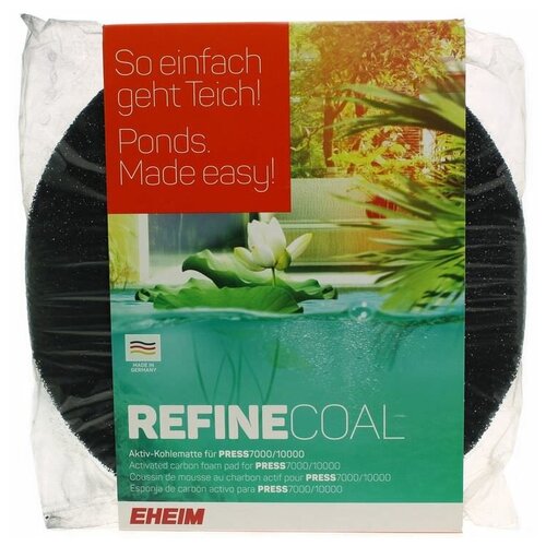Губка угольная Eheim REFINECOAL для фильтра PEheim RESS 7000/10000 1шт 1 шт очиститель воды с активированным углем
