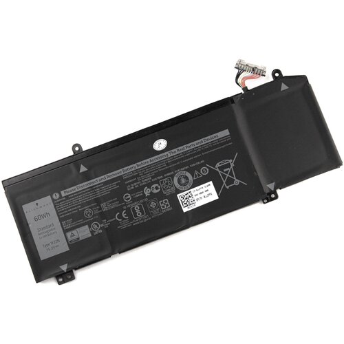 Аккумулятор для Dell G5 5590 (15.2V 3750mAh) ORG p/n: 1F22N 01F22N HYWXJ JJPFK 8622M клавиатура для ноутбука dell g7 7590 g5 5590 p n 0m6jtp