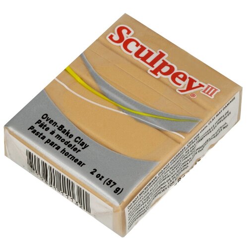 Sculpey III полимерная глина S302 57 г (Штука) 1132 под светлое золото Sculpey S302