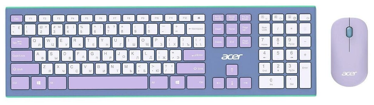 Комплект клавиатура+мышь Acer OCC200 Violet Blue