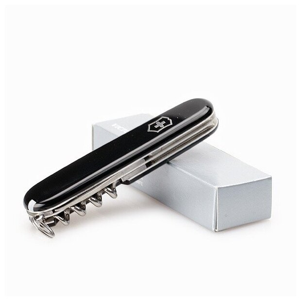 Нож перочинный Victorinox Spartan (1.3603.T) 91мм 12функций красный полупрозначный карт.коробка - фото №13