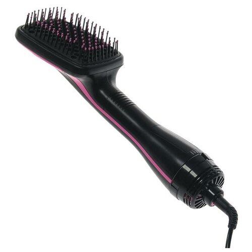 Фен-щётка Luazon LFS-01 1600 Вт 3 скорости 1 насадка чёрно-розовая 1800700₽