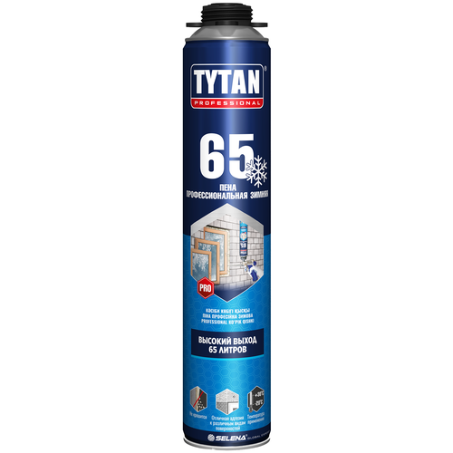 Монтажная пена Tytan 65 профессиональная 750 мл зимняя 1 шт.