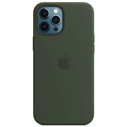 фото Чехол для apple iphone 12 pro max silicone case with magsafe cypress green