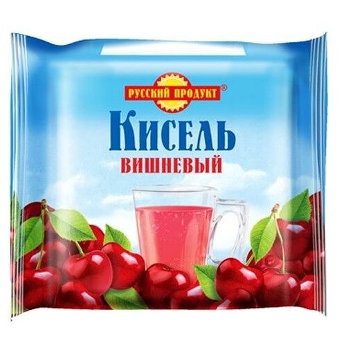 Кисель брикет "Вишневый" 190г, 14 упаковок в шоубоксе. "Русский Продукт".