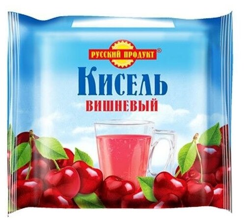 Упаковка 14 штук Кисель Русский продукт "Вишневый" брикет 190г