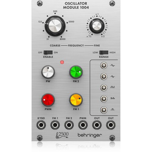 Модульный синтезатор Behringer OSCILLATOR MODULE 1004 behringer 921b oscillator модуль синтезатора осцилятор 4 выхода под разные формы волны формат eurorack