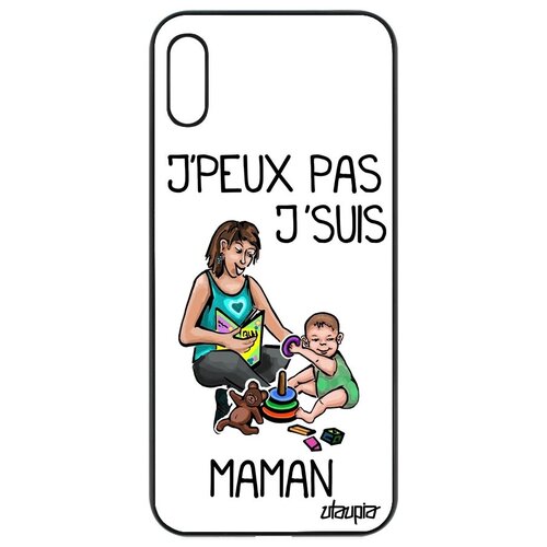 фото Защитный чехол на телефон // honor 8a // "не могу - стала мамой!" юмор карикатура, utaupia, белый