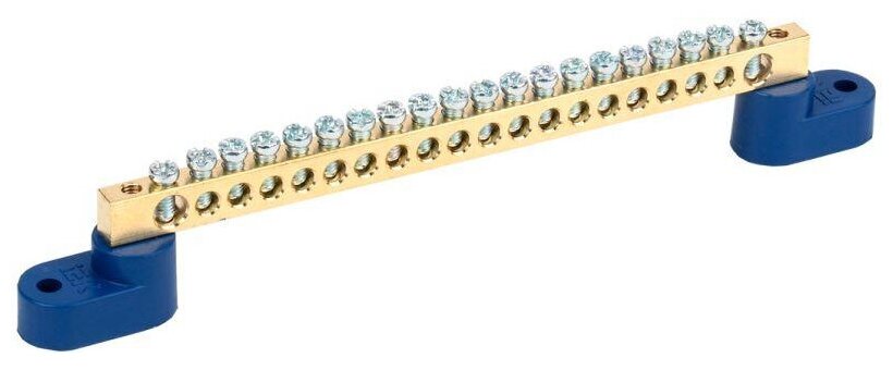 фото Шина нулевая ШНИ-6х9-20 У2-С на 2-х. угл. изол. IEK YNN10-69-20C2-K07