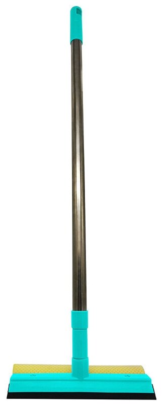 Стекломой(окномойка) телескопический с металлической ручкой, размер 65-110 см, поролон и резина, ширина насадки 20 см